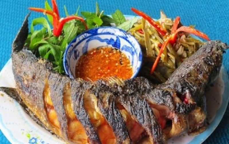Cá trê nướng riềng mẻ 