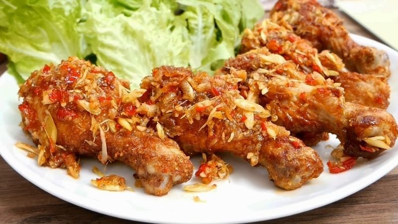 Cách làm đùi gà chiên nước mắm