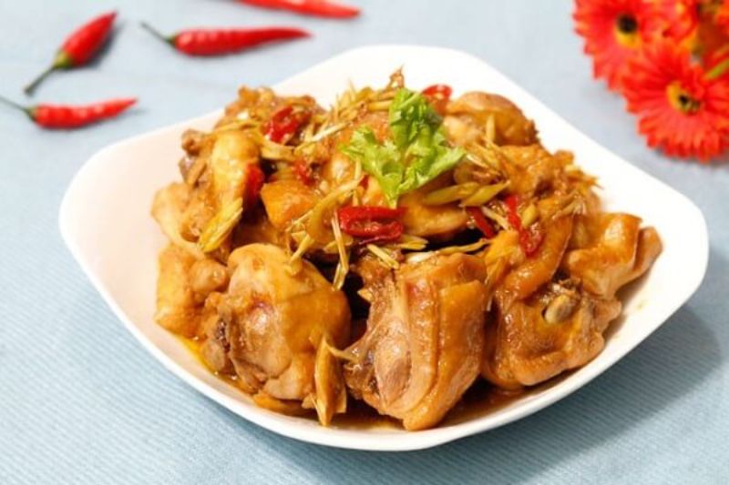 Gà kho sả ớt