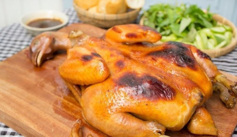 Gà nướng da giòn
